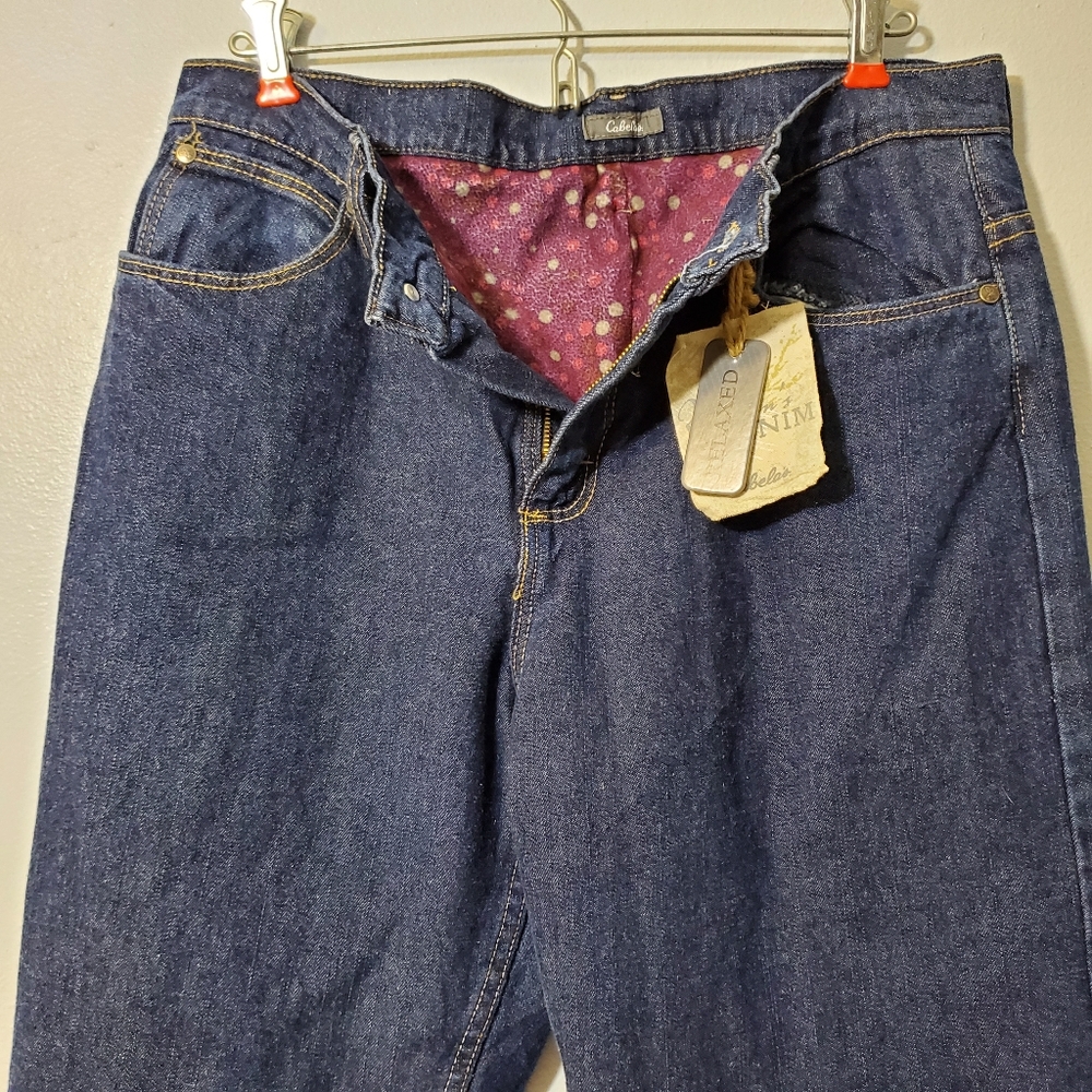 Cabela's Women's Denim Relaxed Lined Jeans 10 Reg
